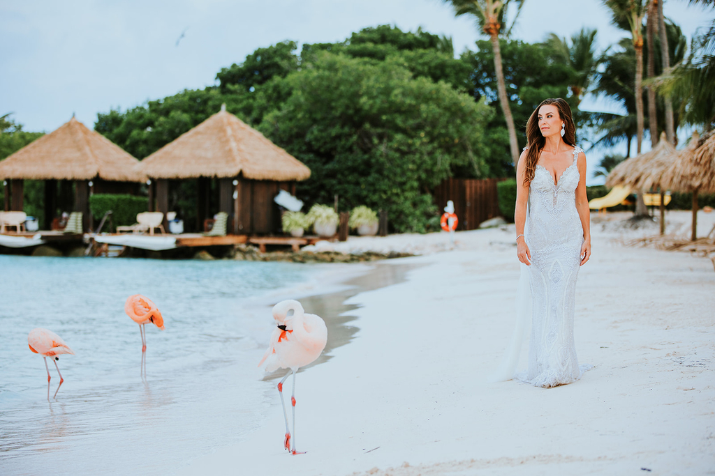 Sunrise photoshoot at Flamingo Beach Aruba